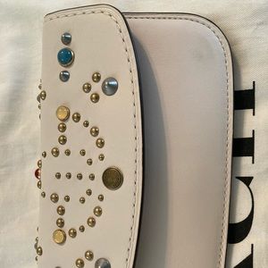 Coach Chalk Rivets Clutch Wristlet.